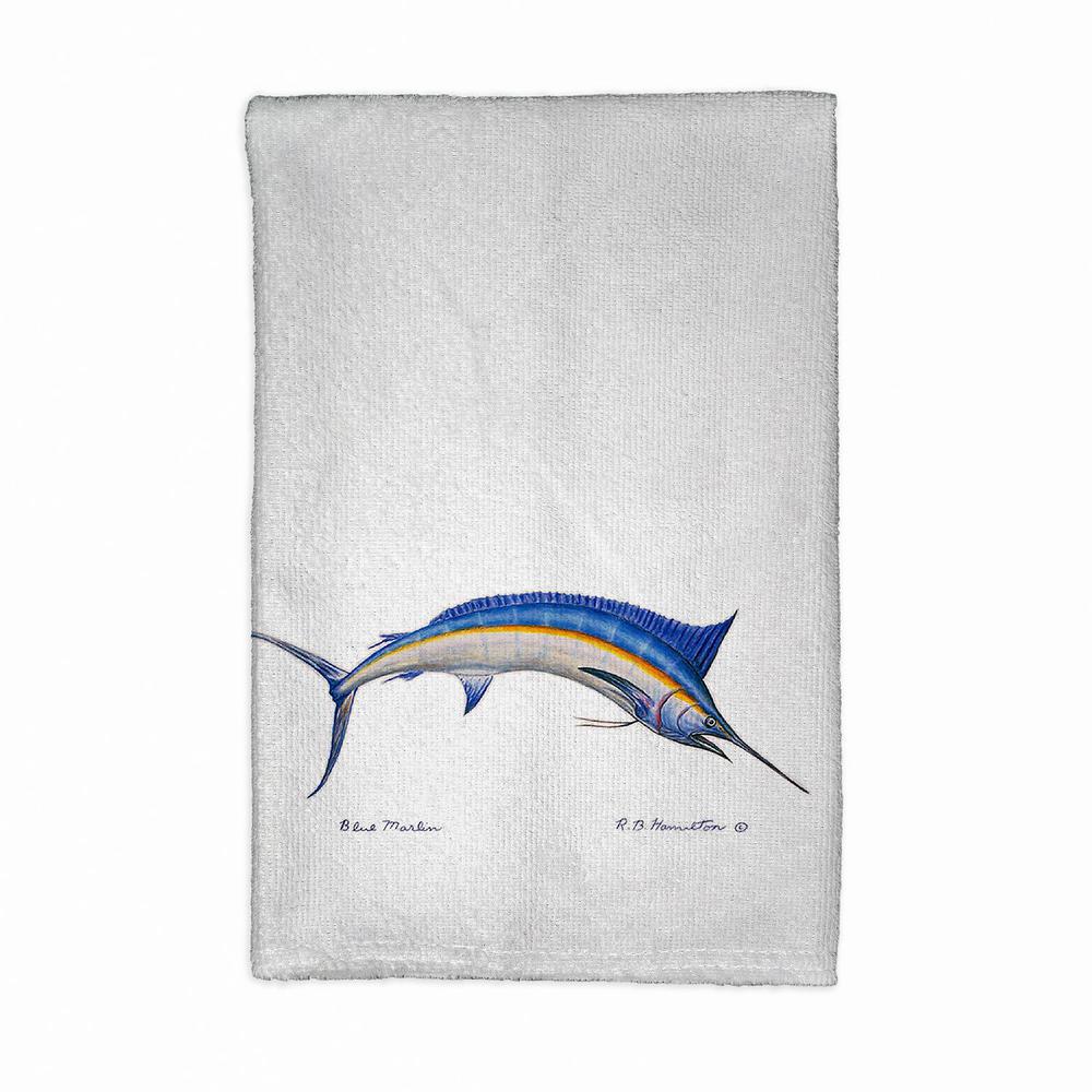 Blue Marlin Kitchen Towel. Picture 1