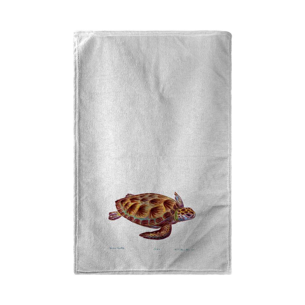Green Sea Turtle Kitchen Towel. Picture 1