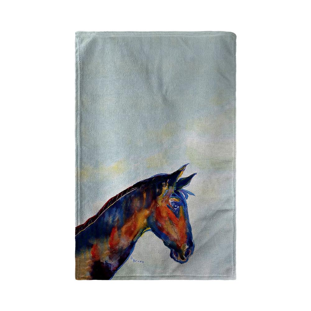 Blue Horse Kitchen Towel. Picture 1