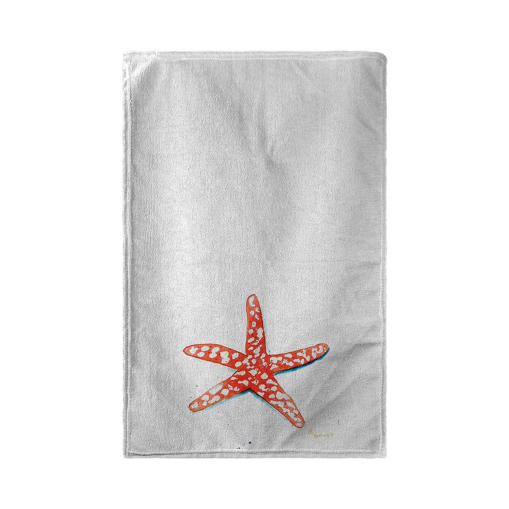 Coral Starfish Kitchen Towel. Picture 2