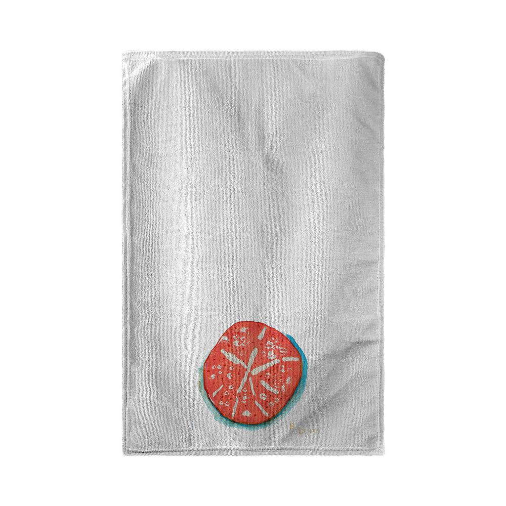 Coral Sand Dollar Kitchen Towel. Picture 2