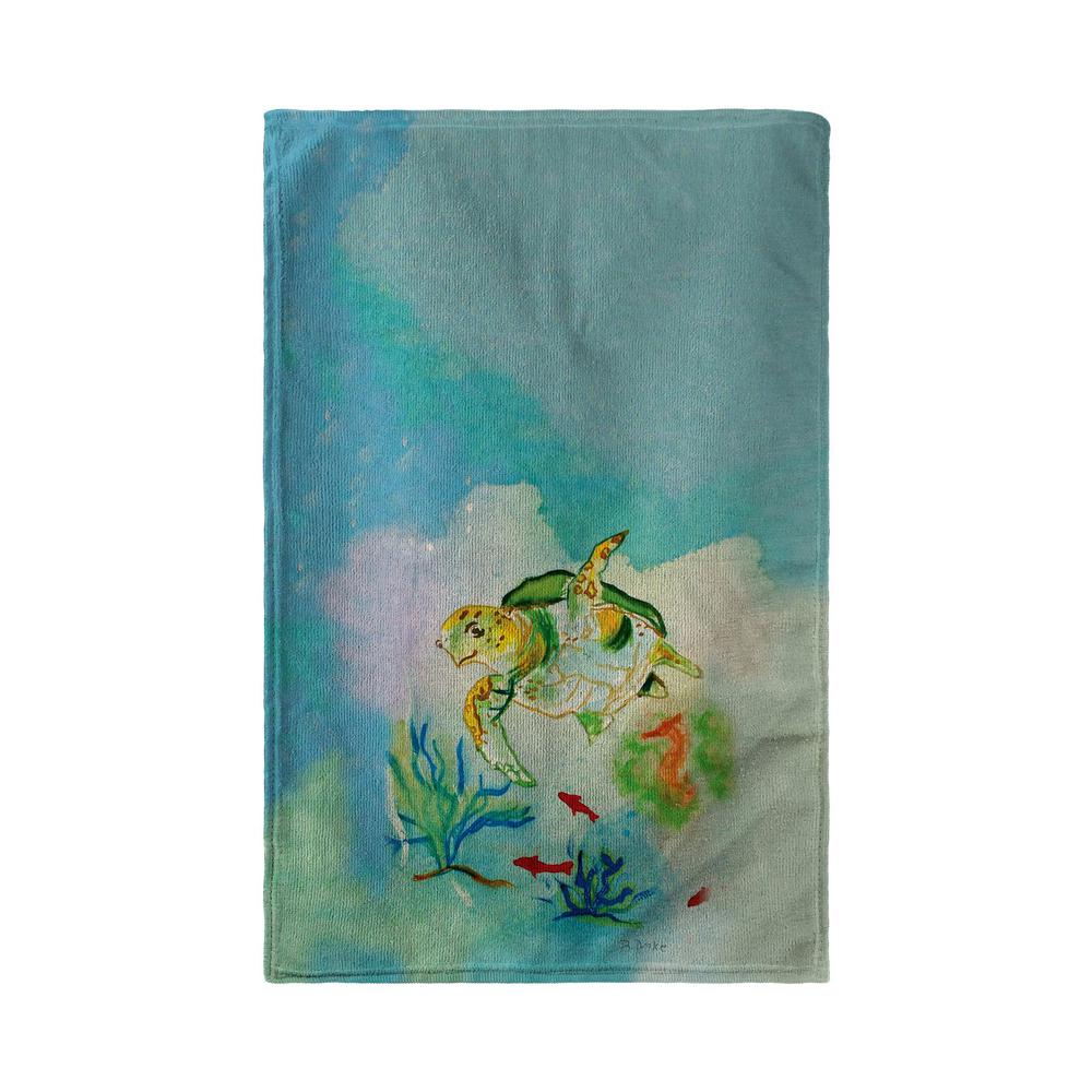 Betsy's Sea Turtle Kitchen Towel. Picture 1