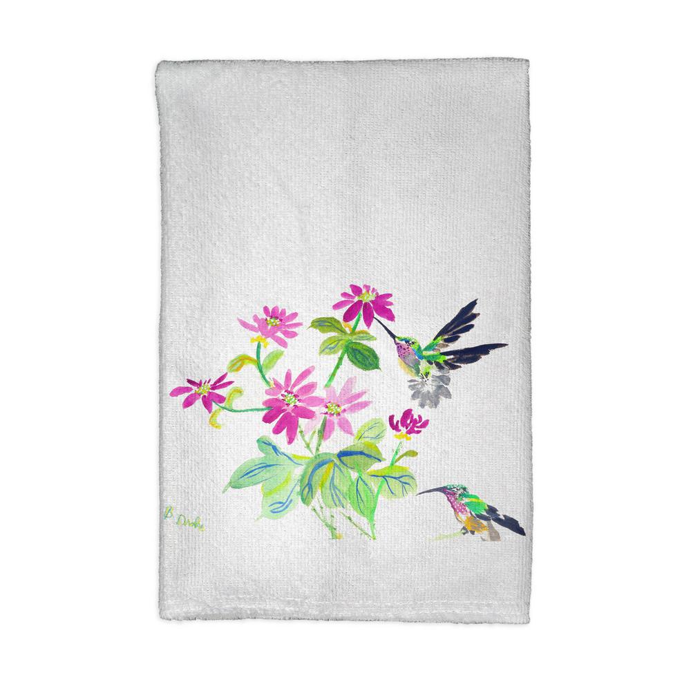 Ruby Throat Hummingbird Kitchen Towel. Picture 1