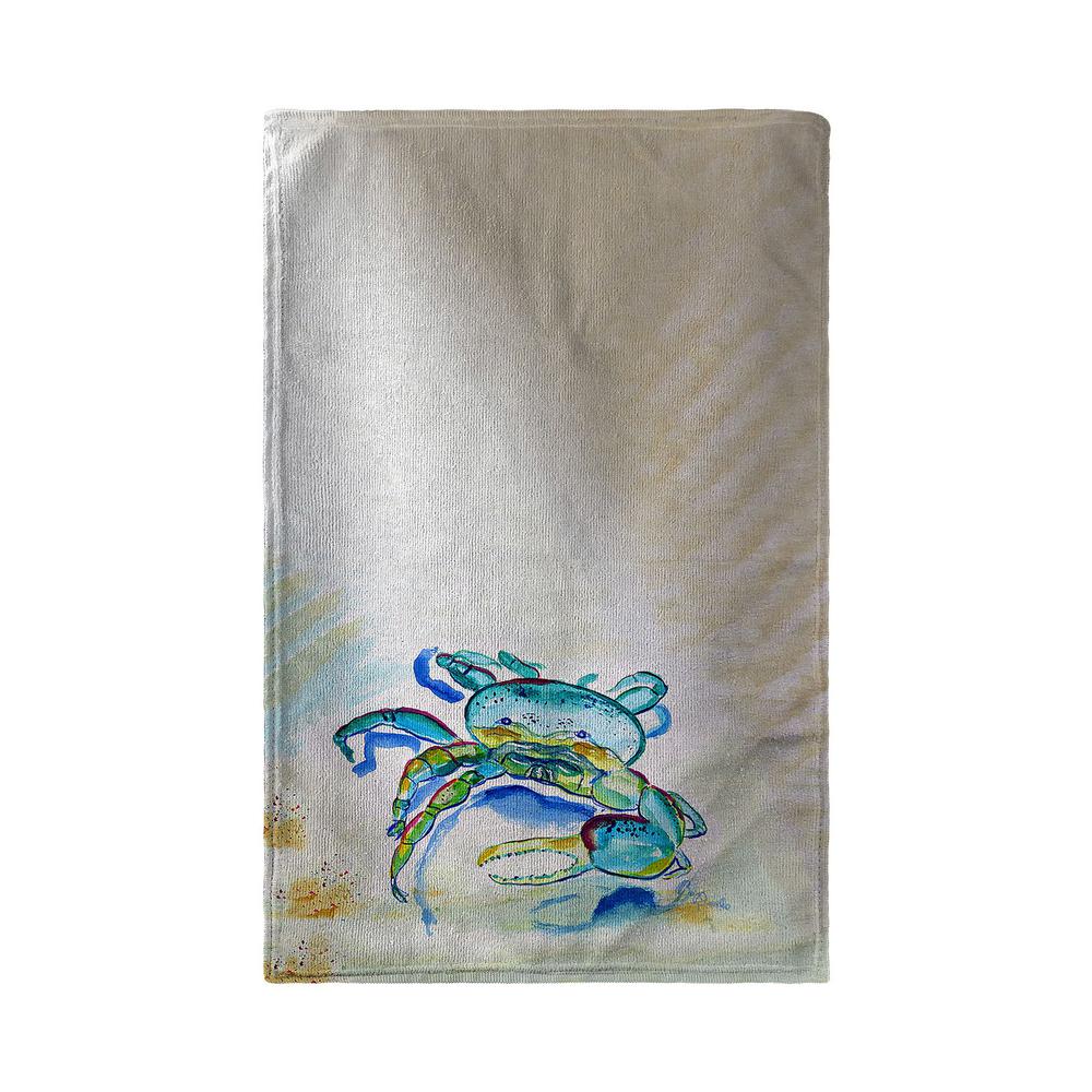 Blue Fiddler Crab Kitchen Towel. Picture 2