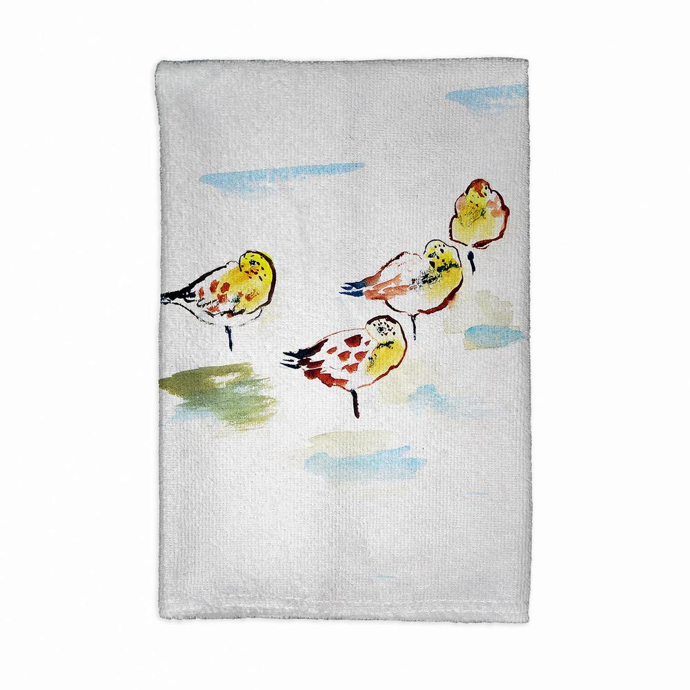 Four Sanderlings Kitchen Towel. Picture 1