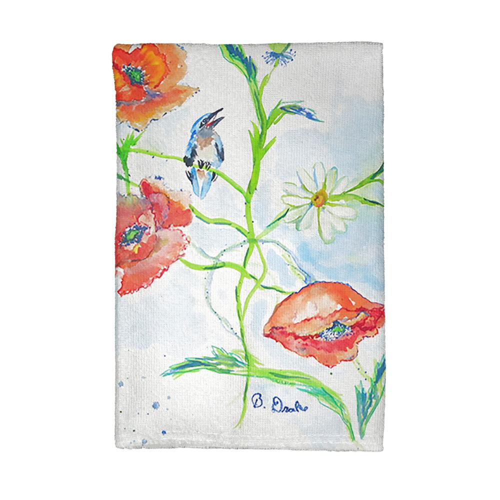 Poppies & Daisies Kitchen Towel. Picture 1