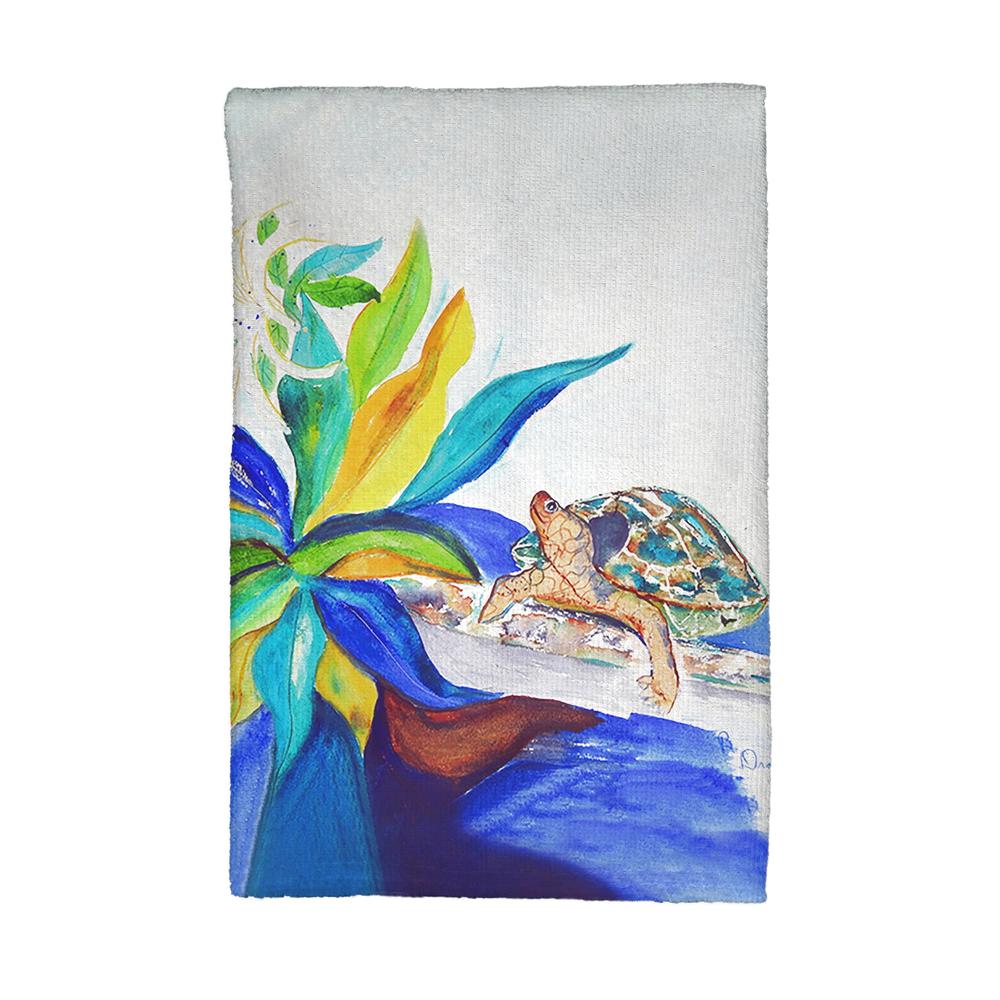Turtle & Lily Kitchen Towel. Picture 1