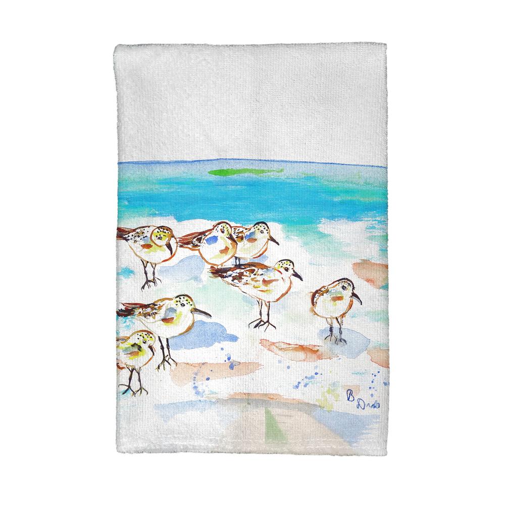 Seven Sanderlings Kitchen Towel. Picture 1