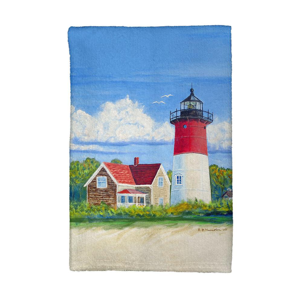 Nauset Lighthouse, Cape Cod, MA Kitchen Towel. Picture 1