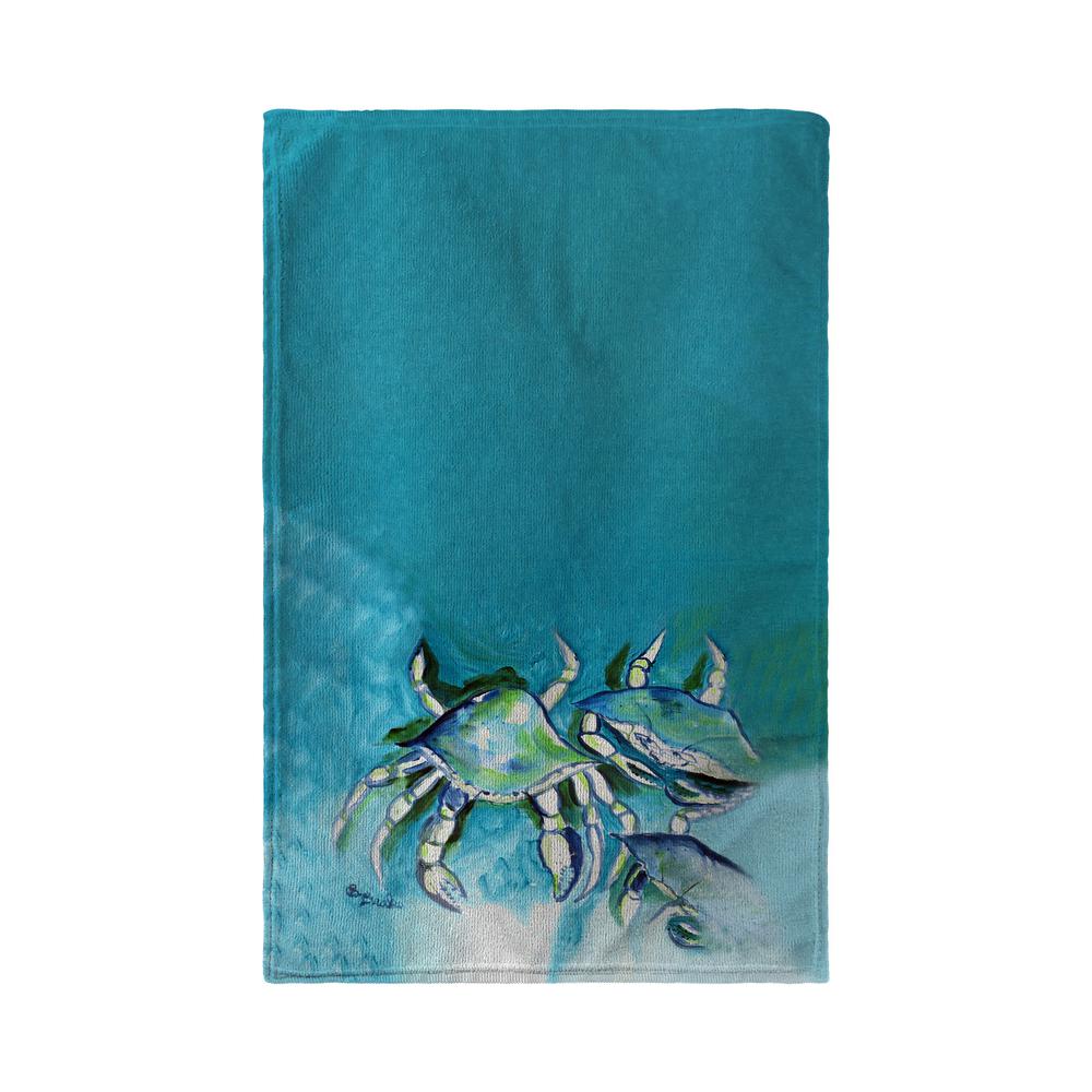 White Crabs Kitchen Towel. Picture 2