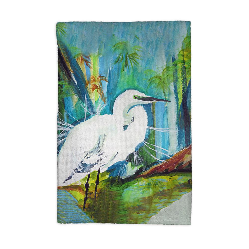 Acrylic Egret Kitchen Towel. Picture 1