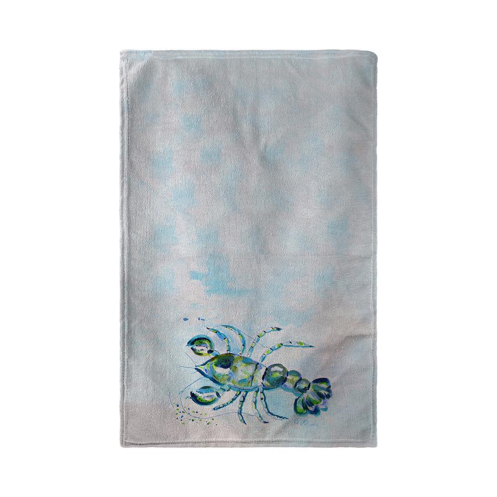 Blue Crayfish Kitchen Towel. Picture 2