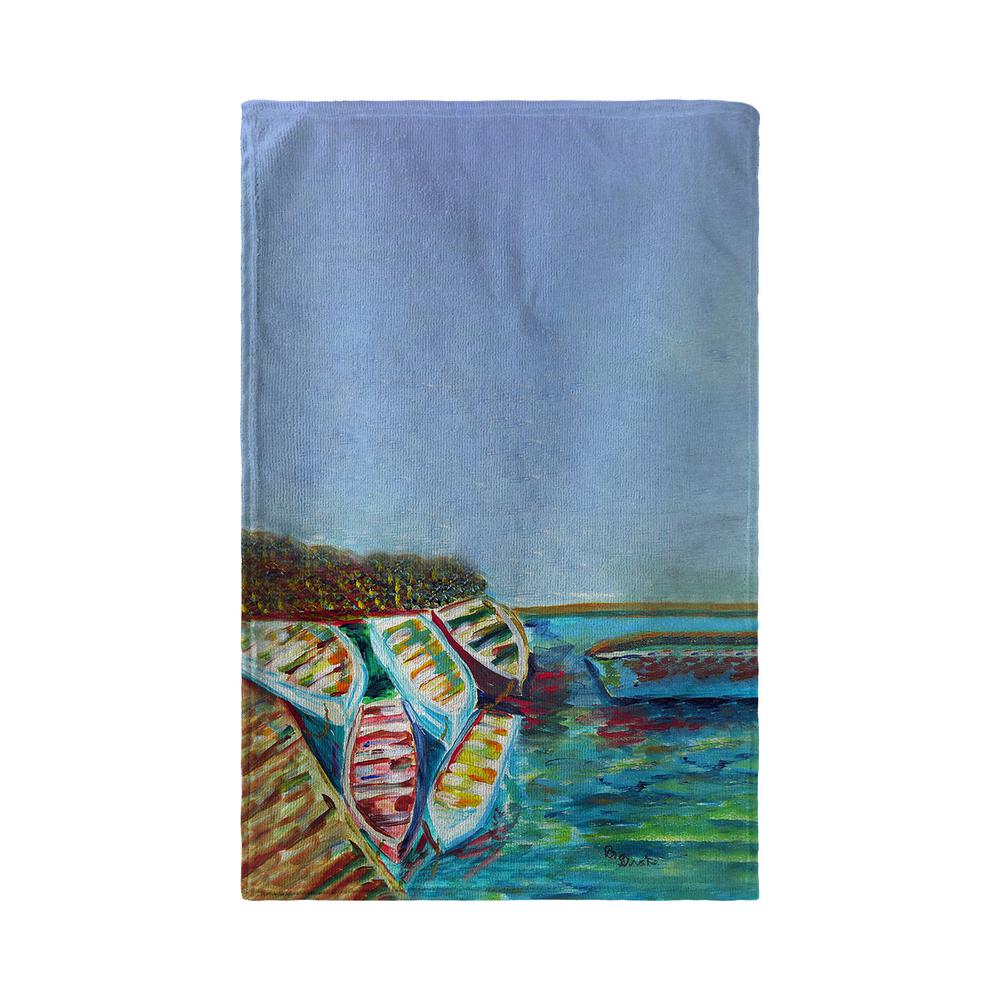 Six Rowboats Kitchen Towel. Picture 2