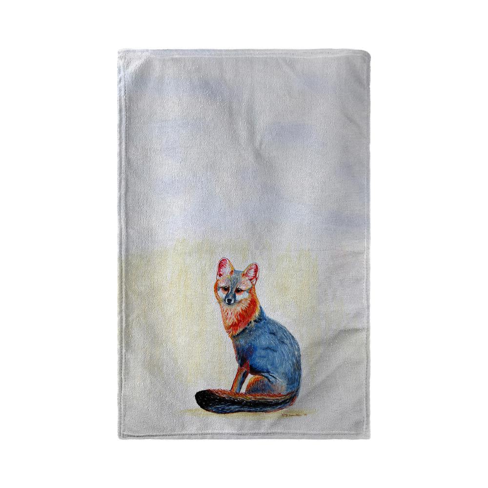 Gray Fox Kitchen Towel. Picture 2