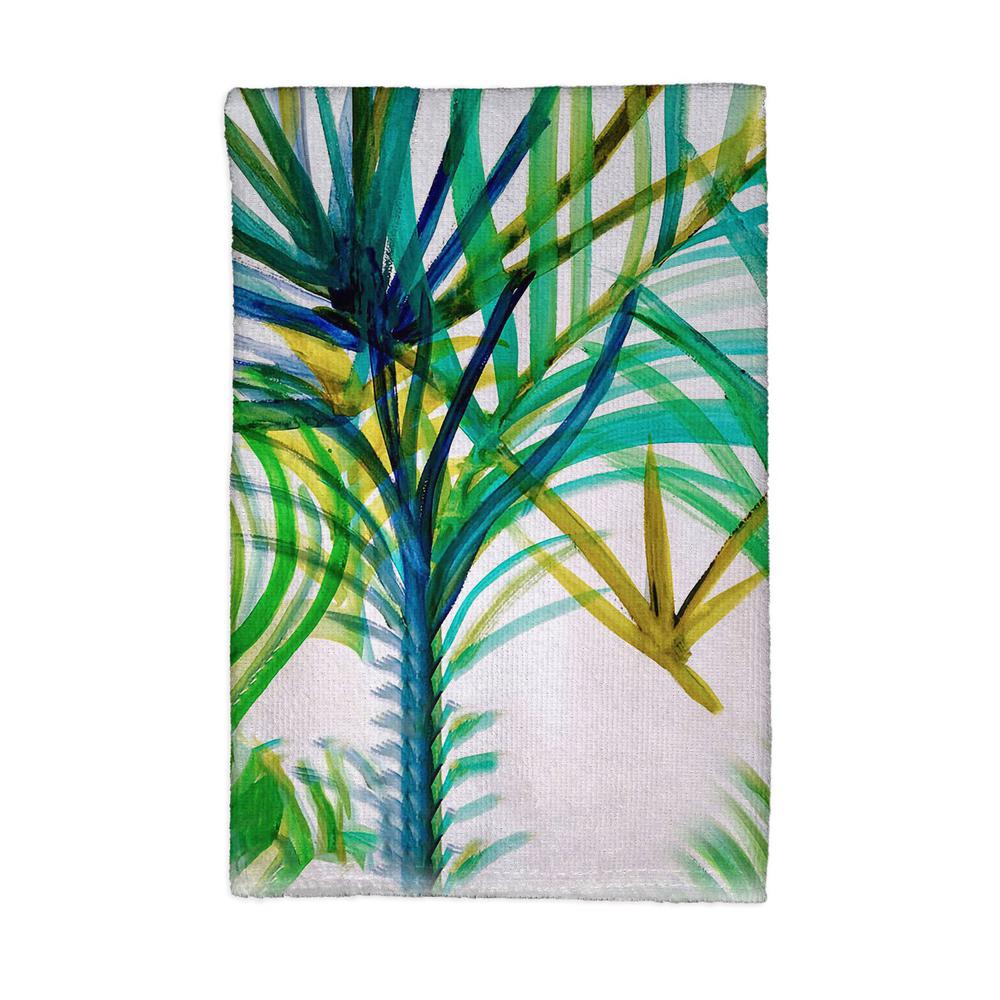 Teal Palms Kitchen Towel. Picture 1