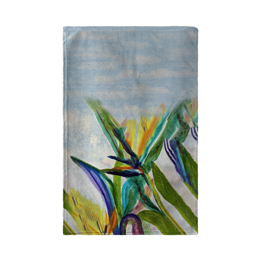 Teal Paradise II Kitchen Towel. Picture 2