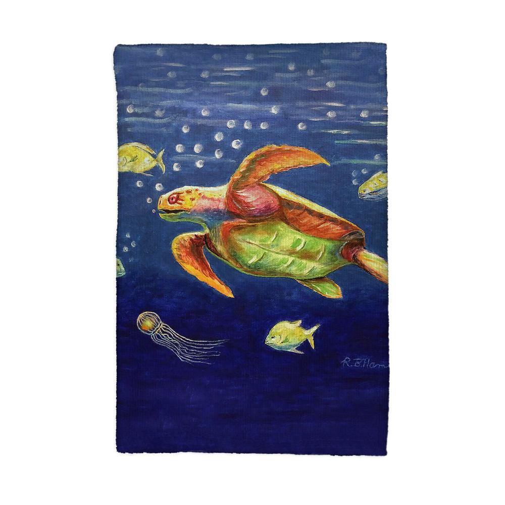 Dick's Sea Turtle Kitchen Towel. Picture 1