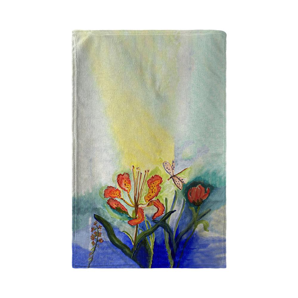 Tiger Lily Kitchen Towel. Picture 1