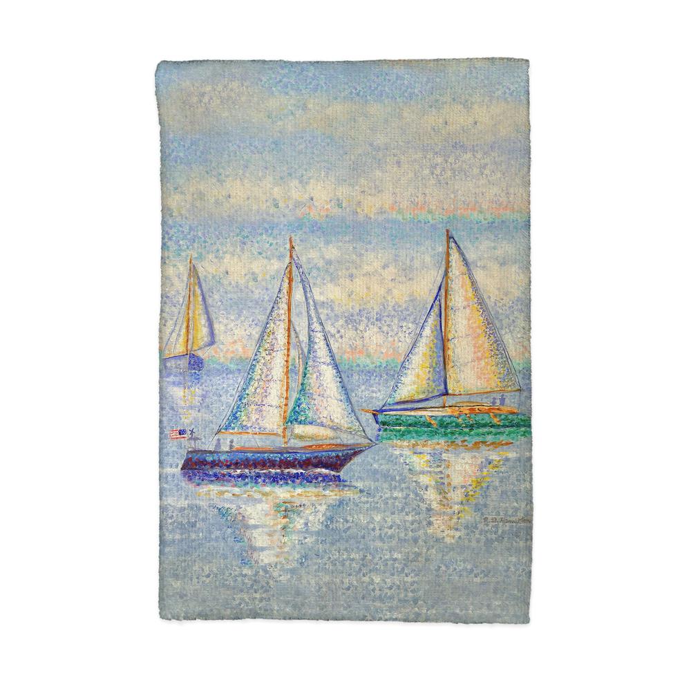 Sailing By Kitchen Towel. Picture 1