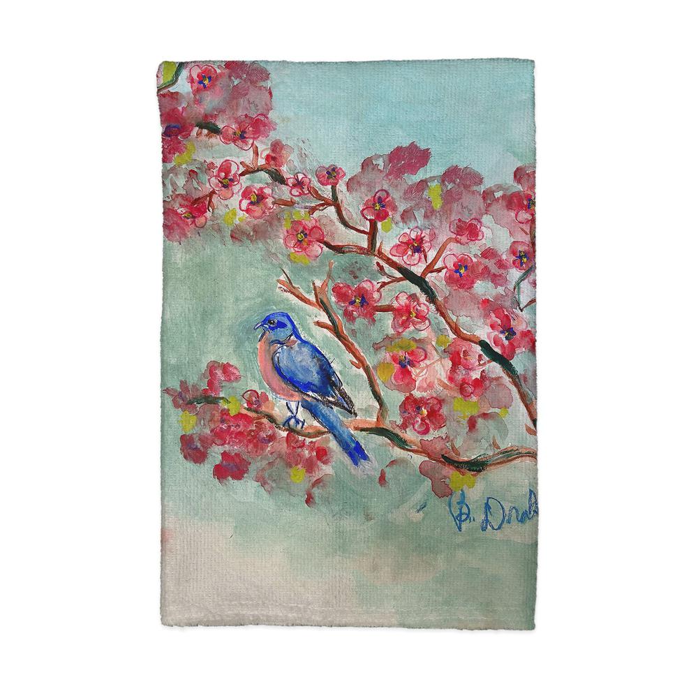 Cherry Blossoms Kitchen Towel. Picture 1