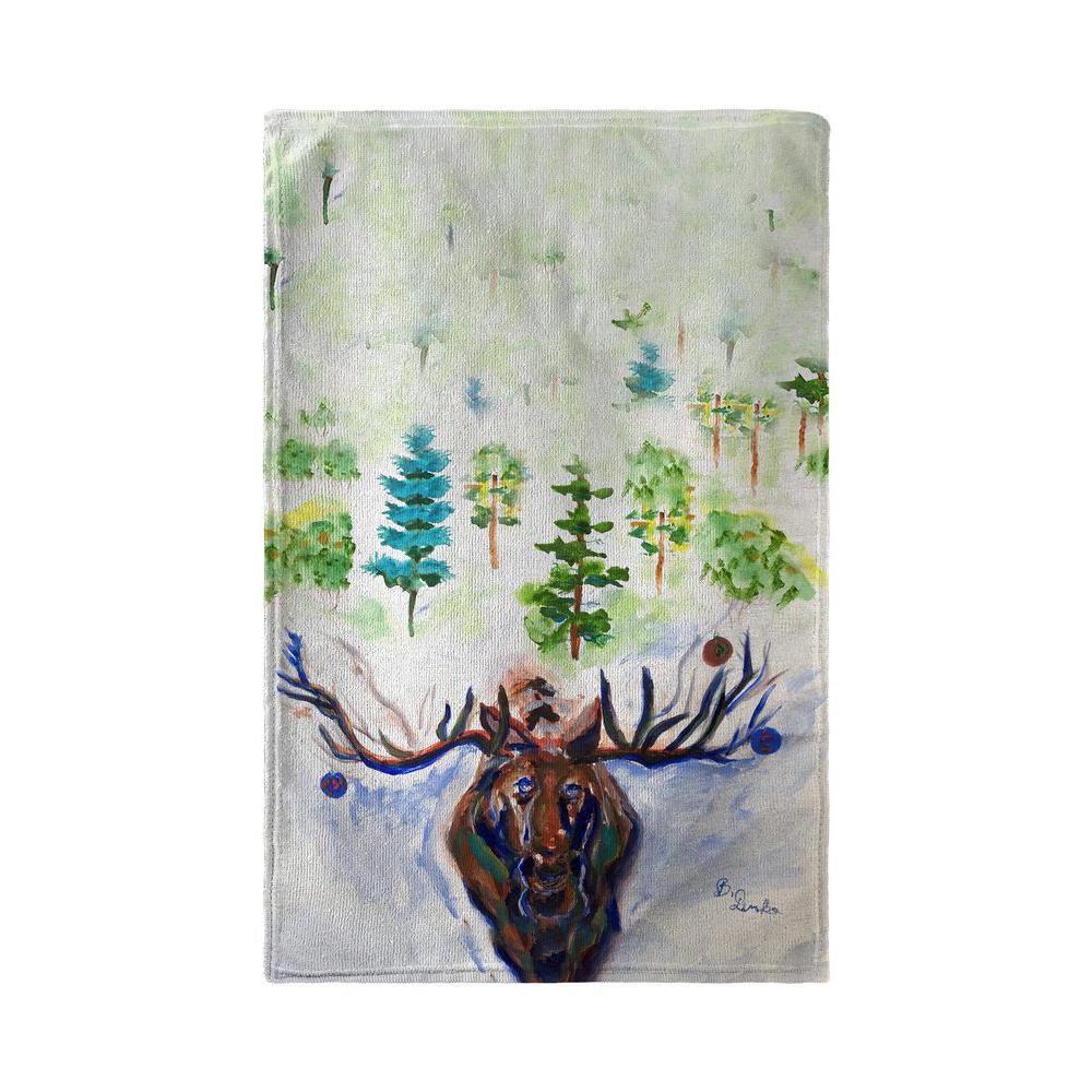 Christmas Moose Kitchen Towel. Picture 2