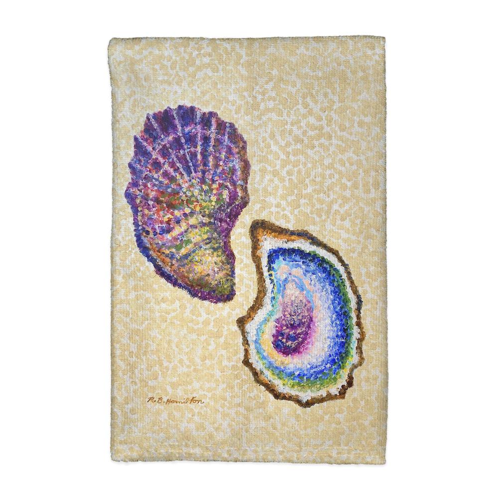 Two Oysters Kitchen Towel. Picture 1