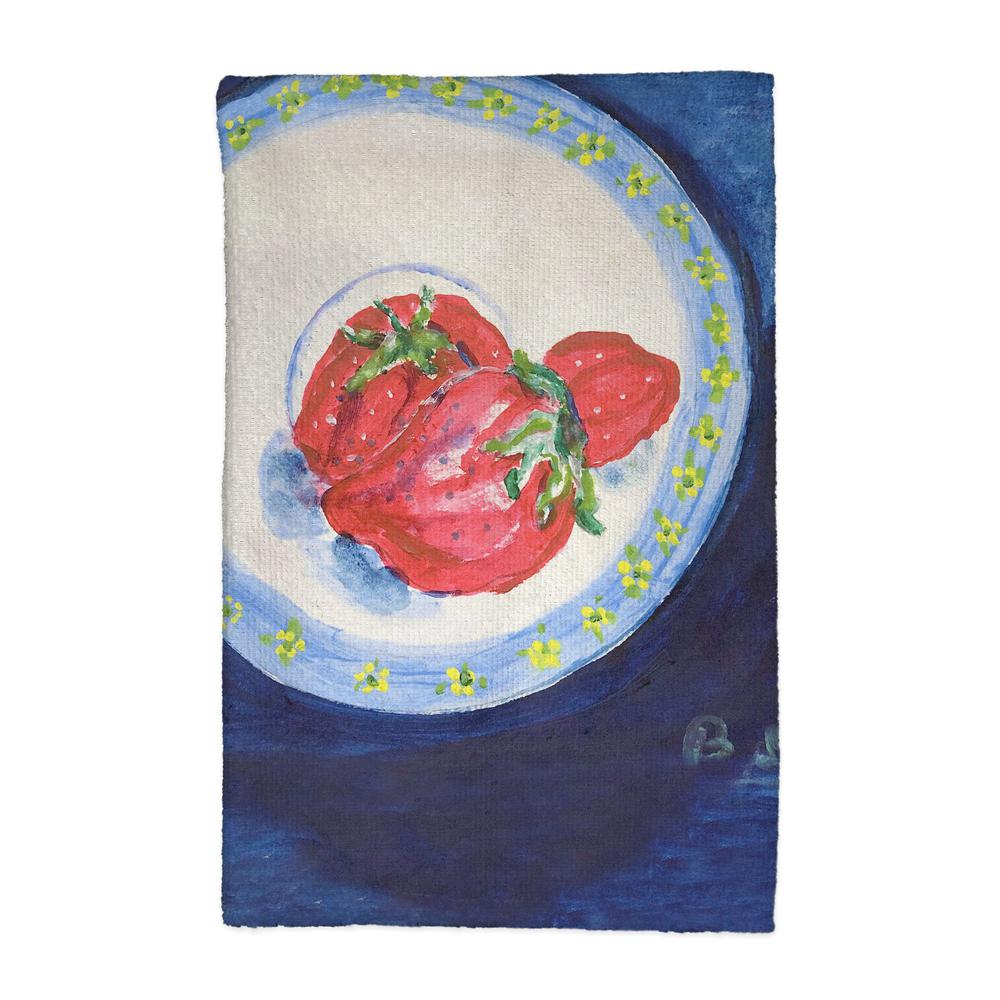 Strawberry Plate Kitchen Towel. Picture 1