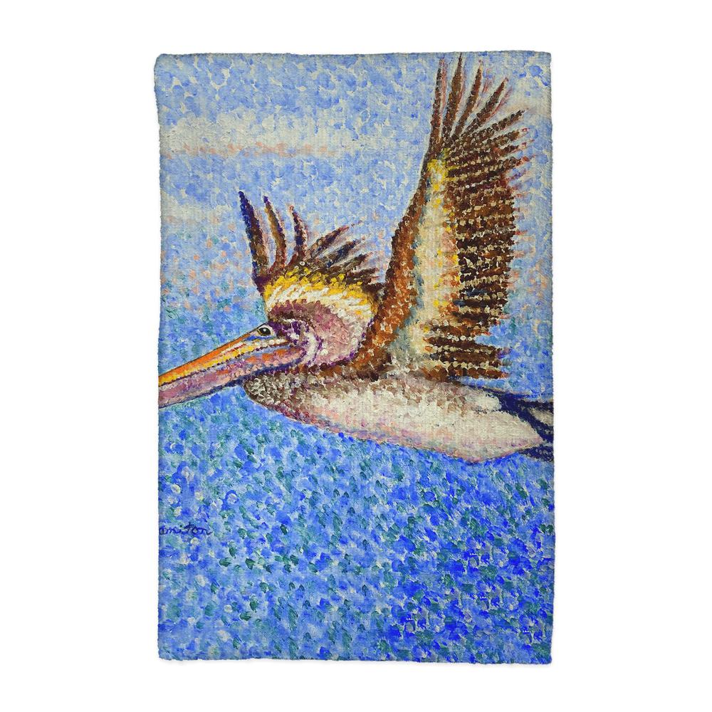 Flying Pelican Kitchen Towel. Picture 1