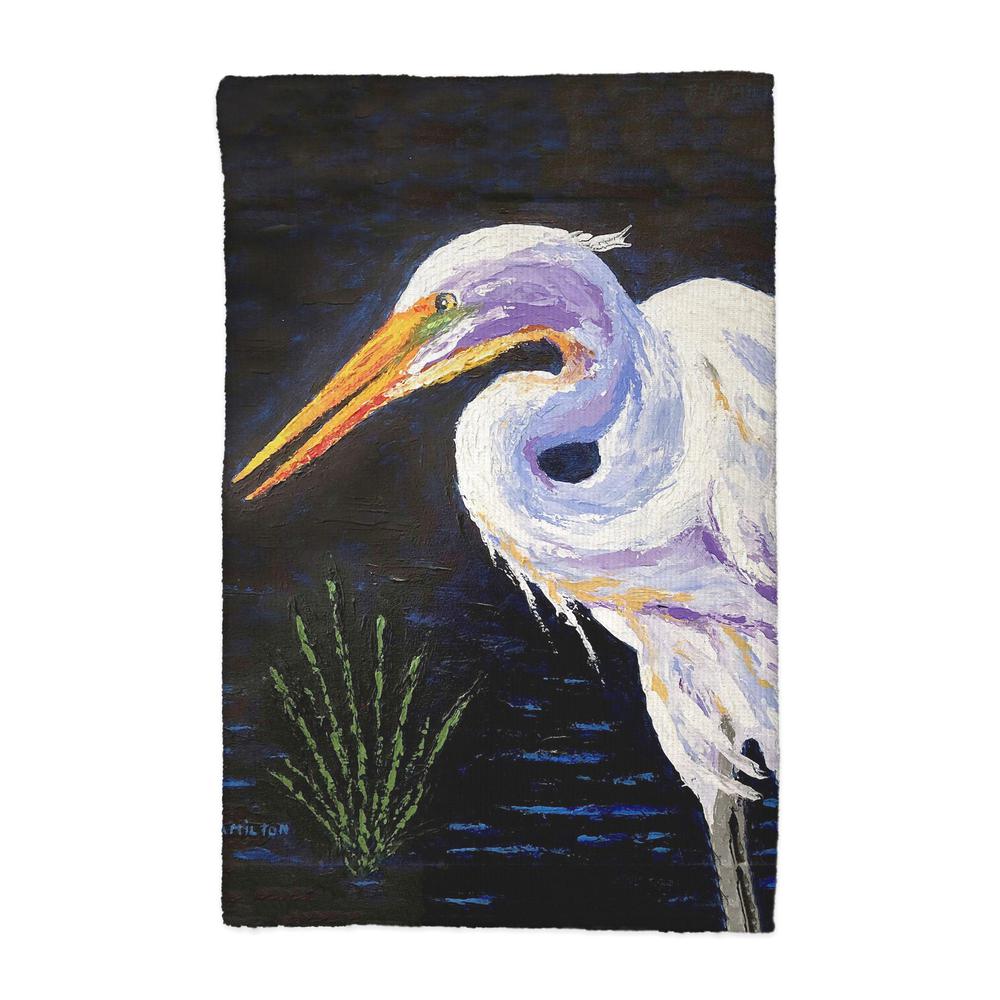 Palette Great Egret Kitchen Towel. Picture 1
