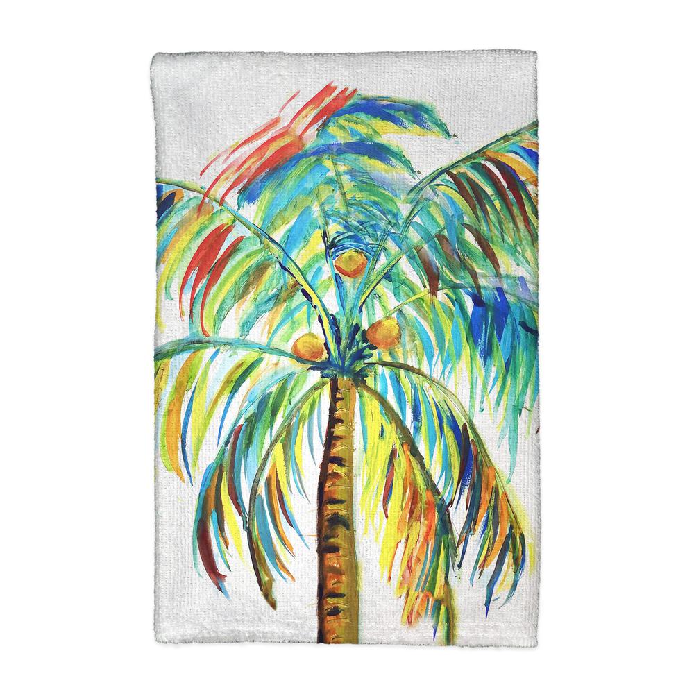 Multi-Color Palm Kitchen Towel. The main picture.