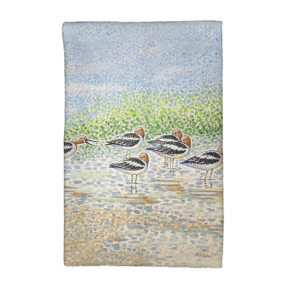 Summer Avocets Kitchen Towel. Picture 1