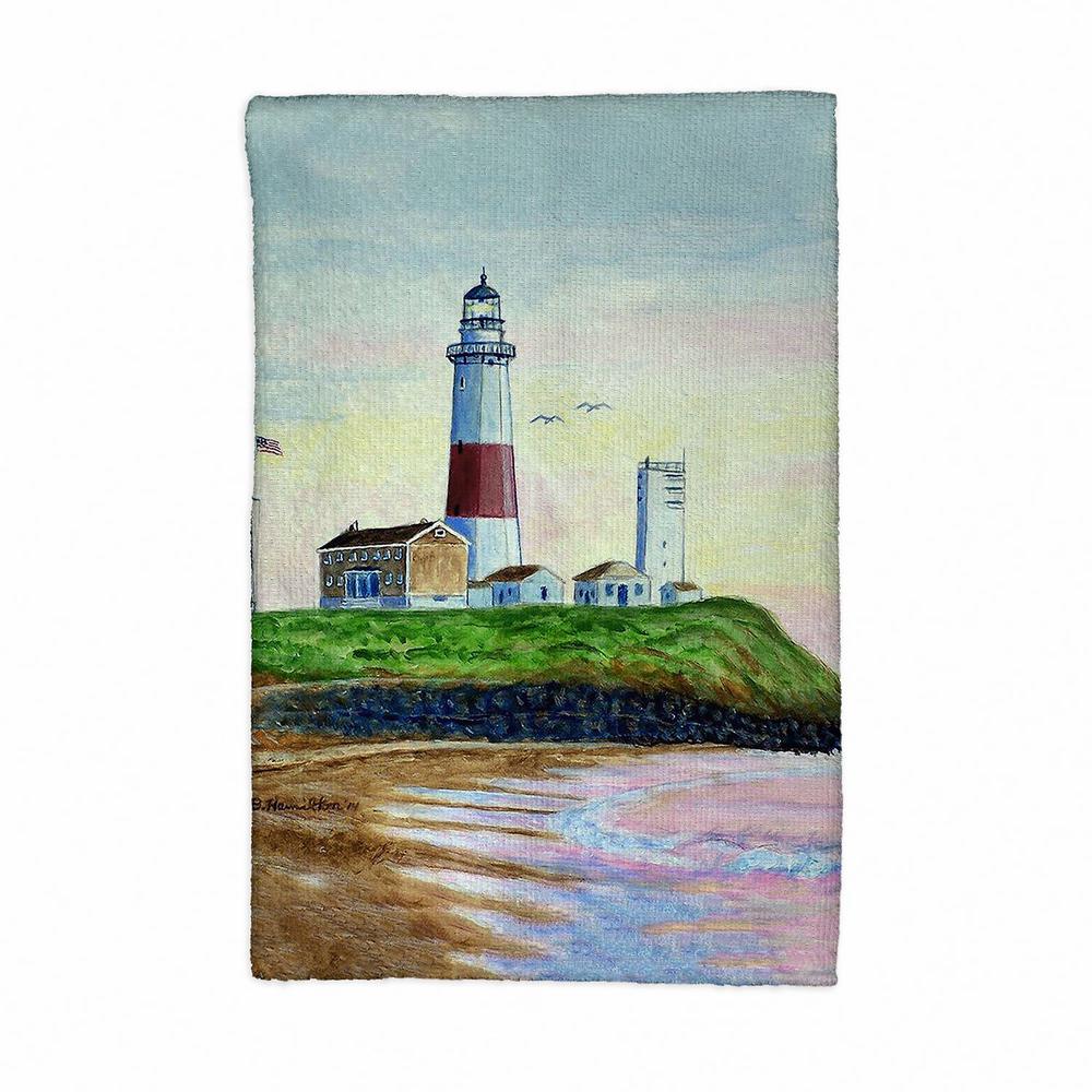 Montauk Lighthouse Kitchen Towel. Picture 1