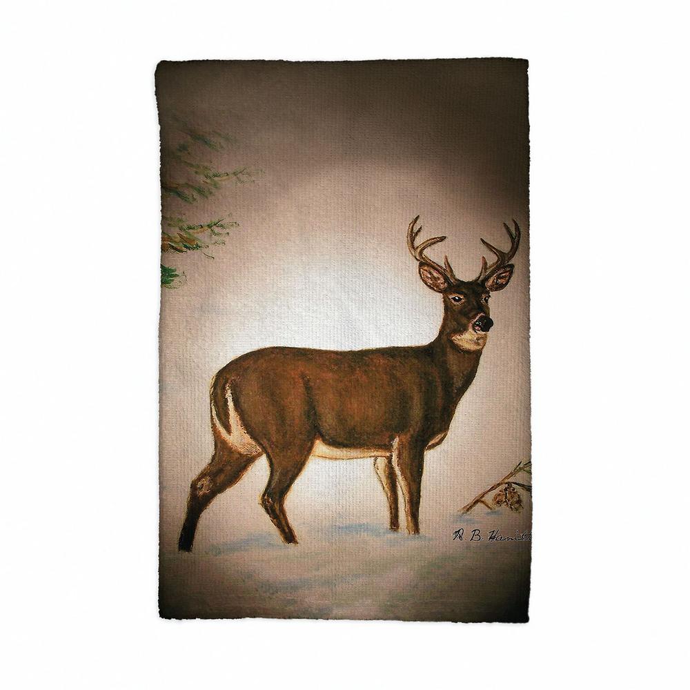 Deer in Snow Kitchen Towel. The main picture.