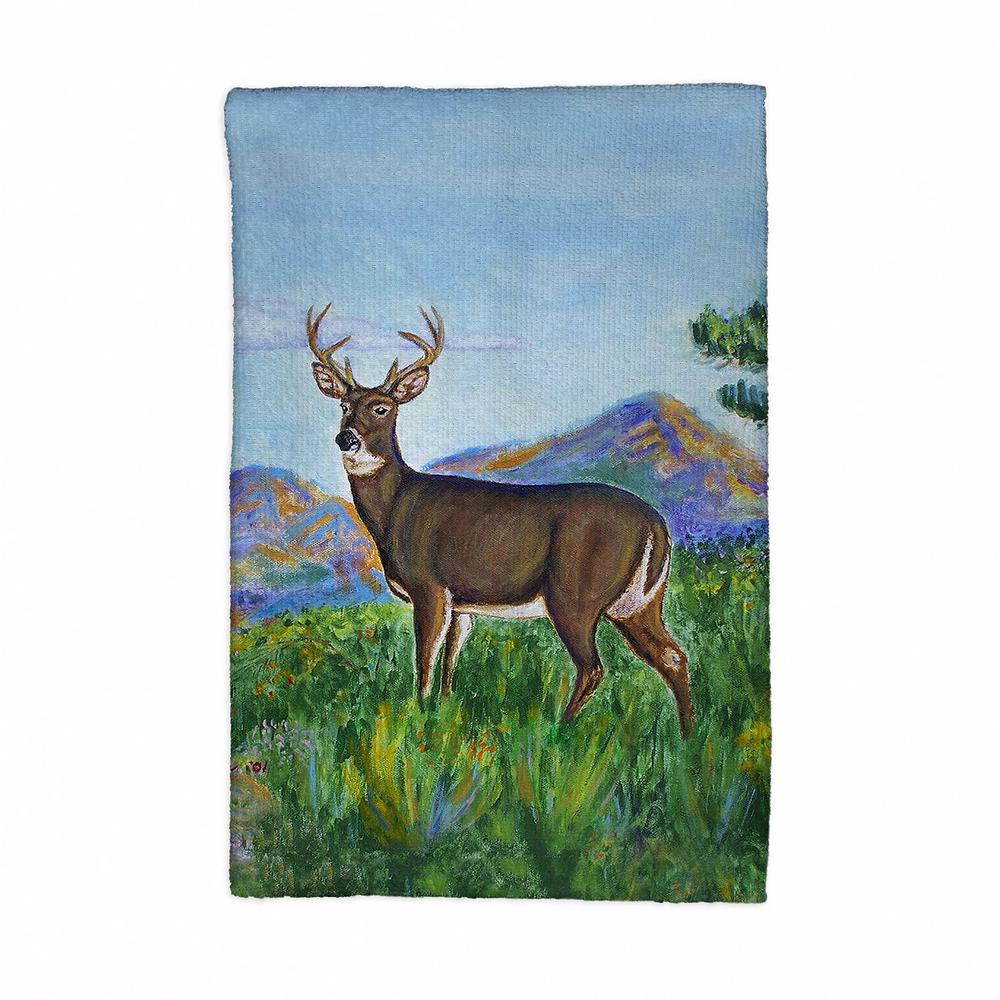 Deer in Mountains Kitchen Towel. Picture 1