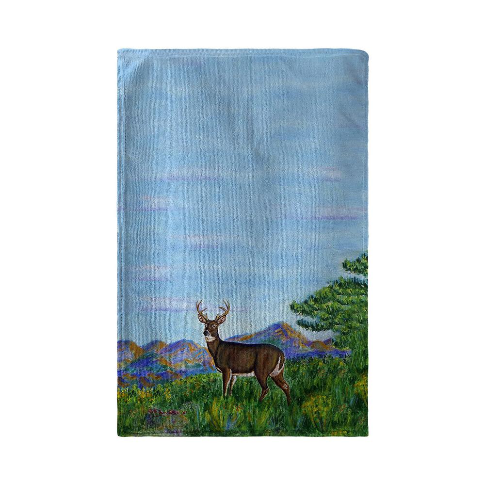 Deer in Mountains Kitchen Towel. Picture 2