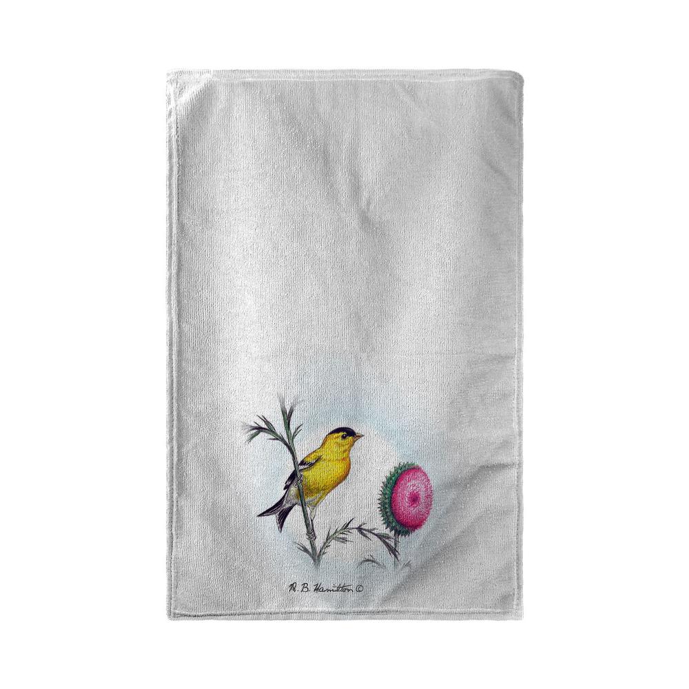 Betsy's Goldfinch Kitchen Towel. Picture 1
