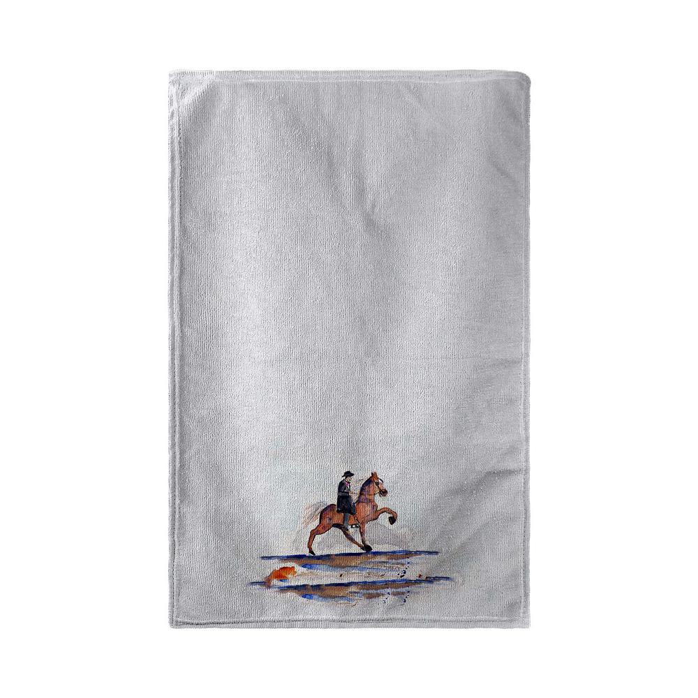 Brown Walking Horse Kitchen Towel. Picture 2