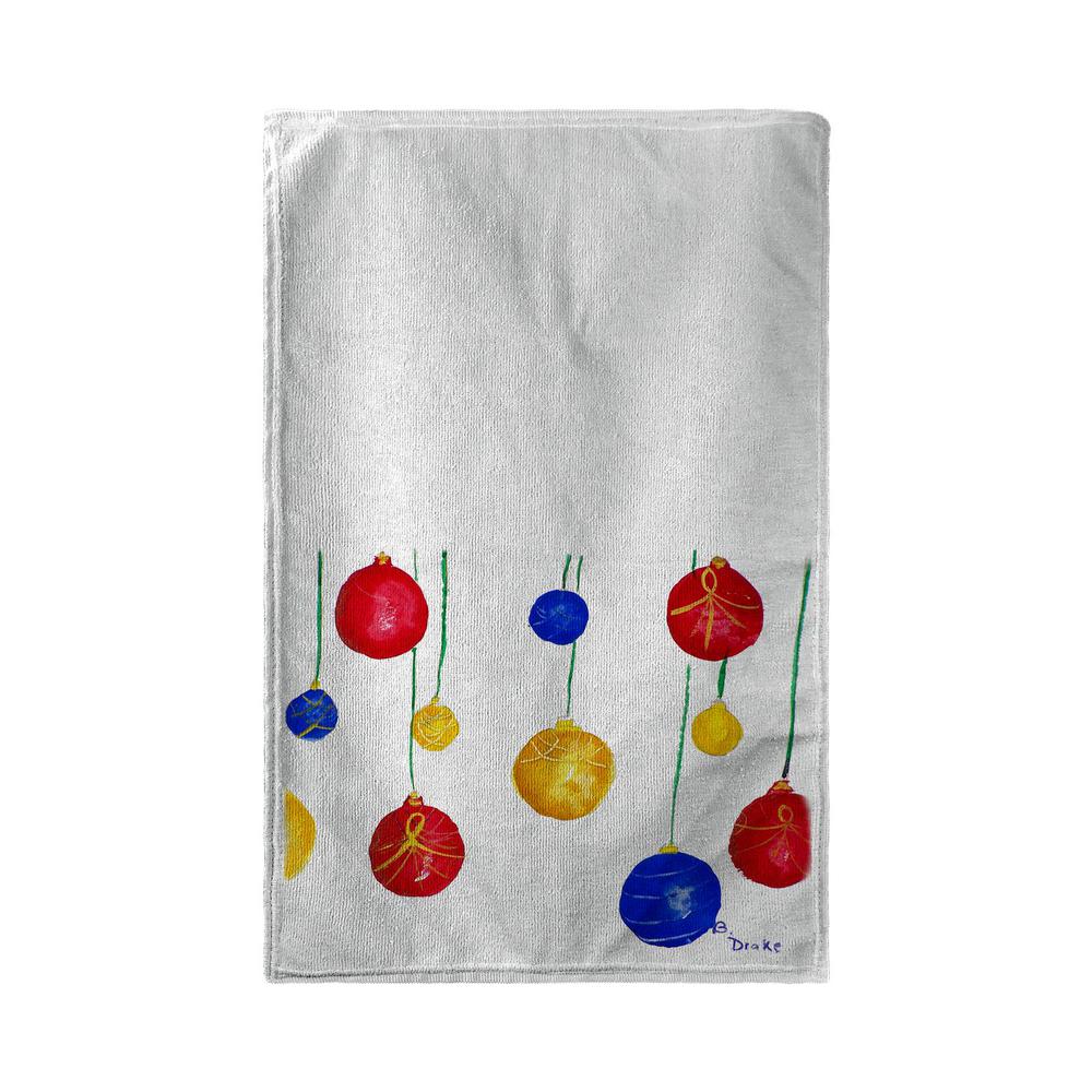 Christmas Ornaments Kitchen Towel. The main picture.