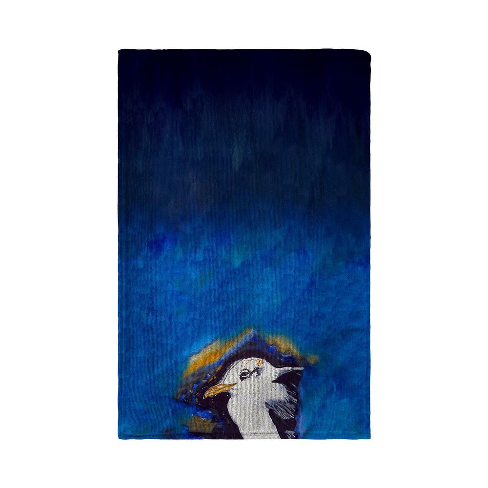 Gull Portrait Left Kitchen Towel. Picture 2