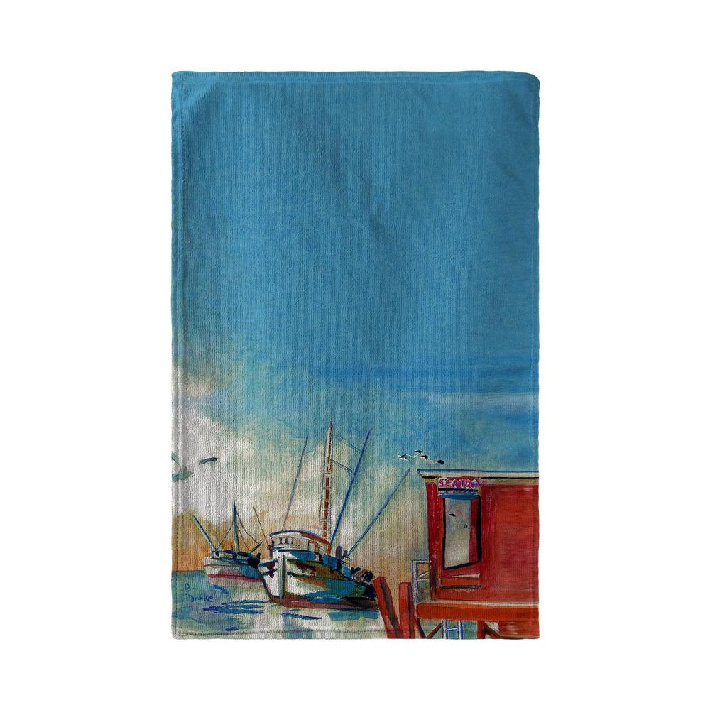 Shrimp Boat Kitchen Towel. Picture 1