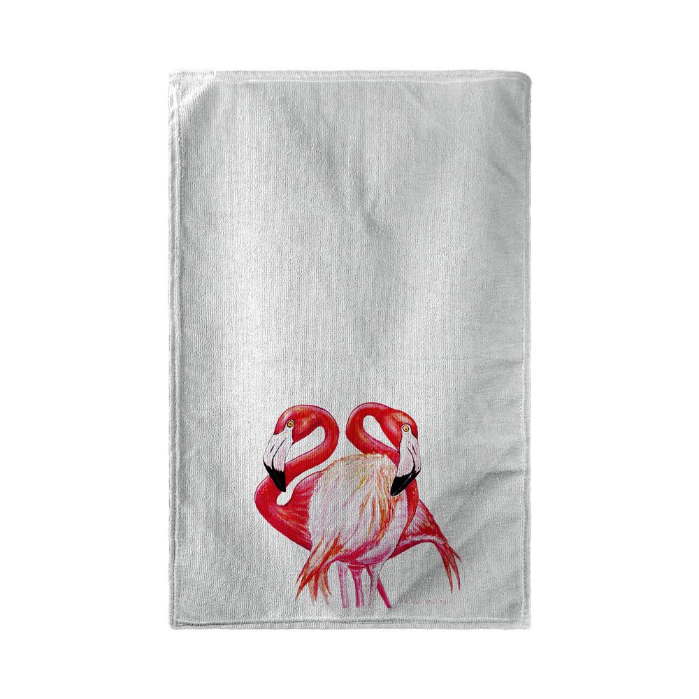 Two Flamingos Kitchen Towel. Picture 1