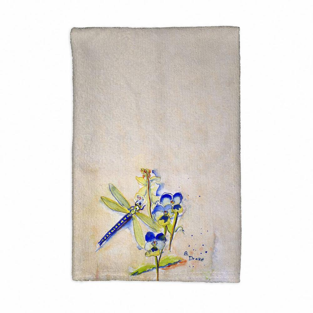 Blue Dragonfly Kitchen Towel. Picture 1
