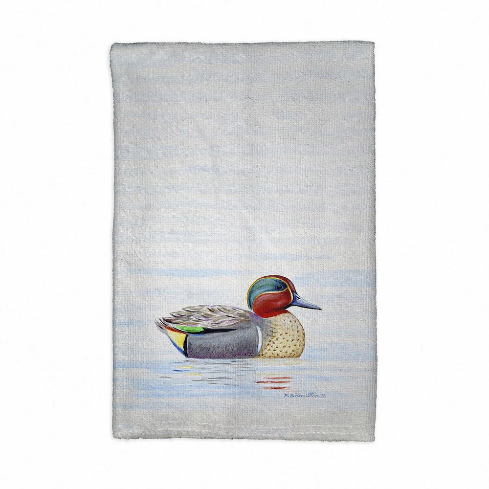 Green Wing Teal Kitchen Towel. Picture 1