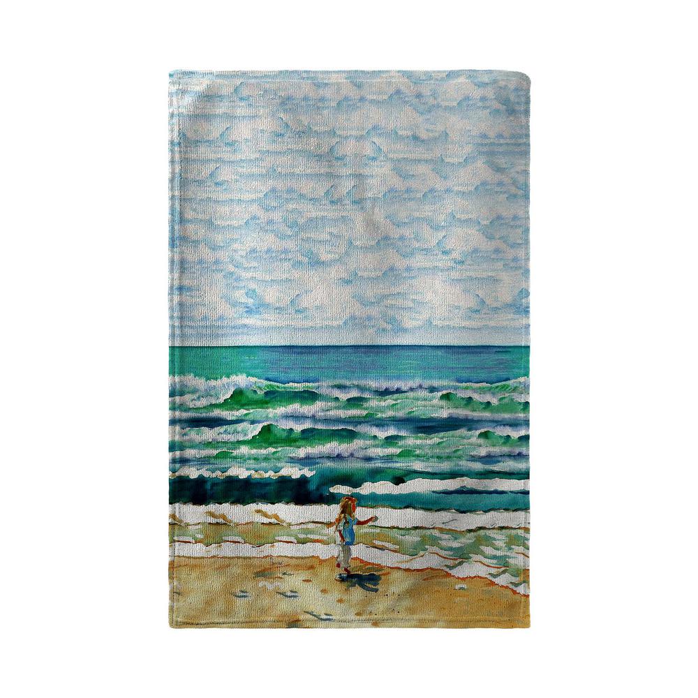Girl at the Beach Kitchen Towel. Picture 2