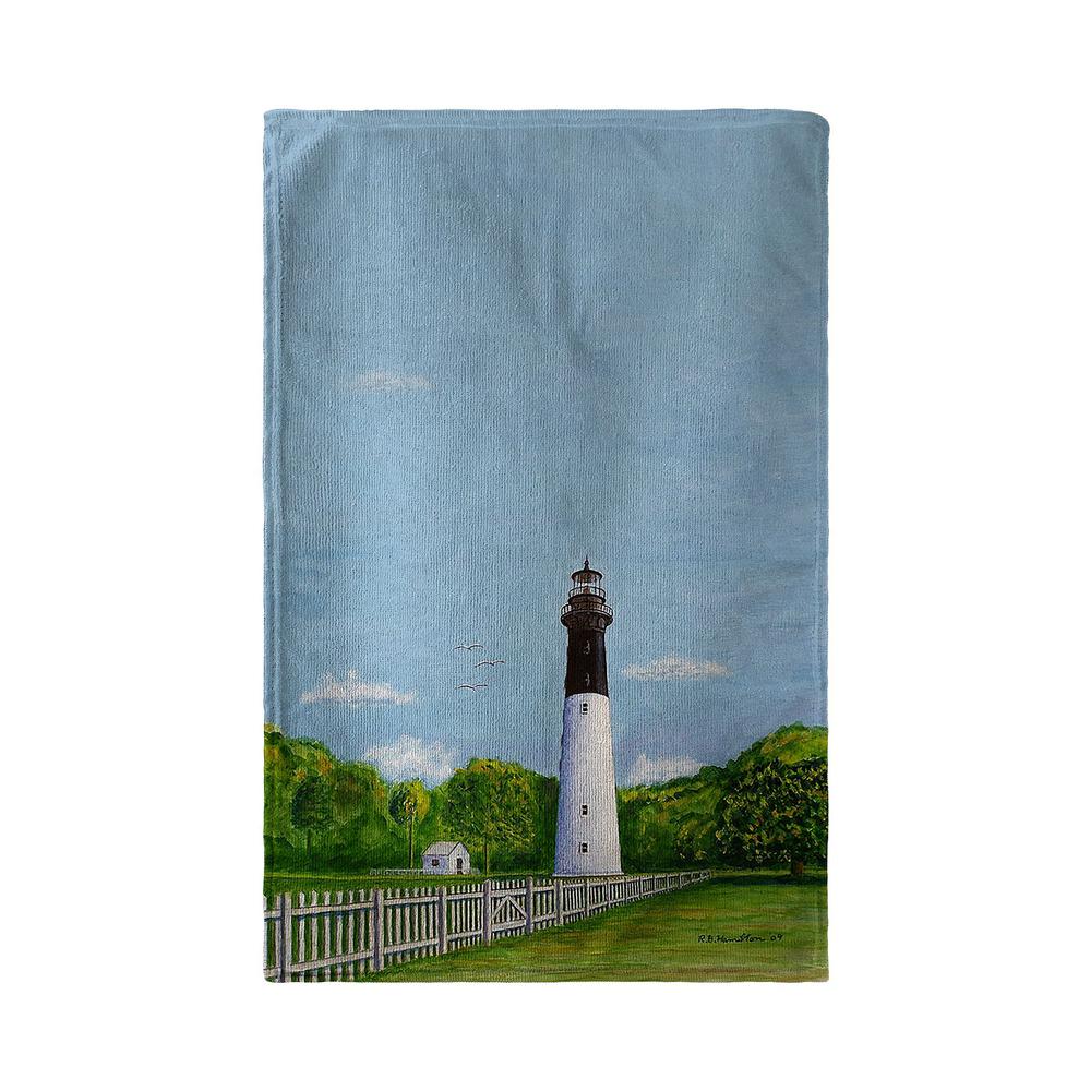 Huntington Island Lighthouse Kitchen Towel. Picture 2