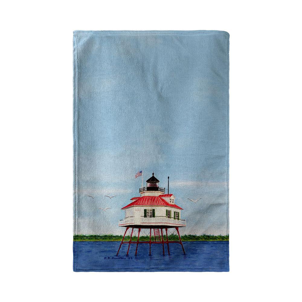 Drum Point Lighthouse Kitchen Towel. Picture 2