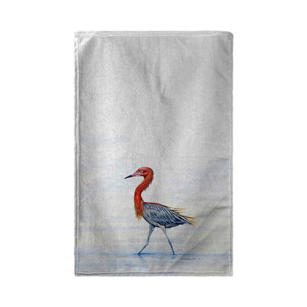 Reddish Egret Kitchen Towel. The main picture.