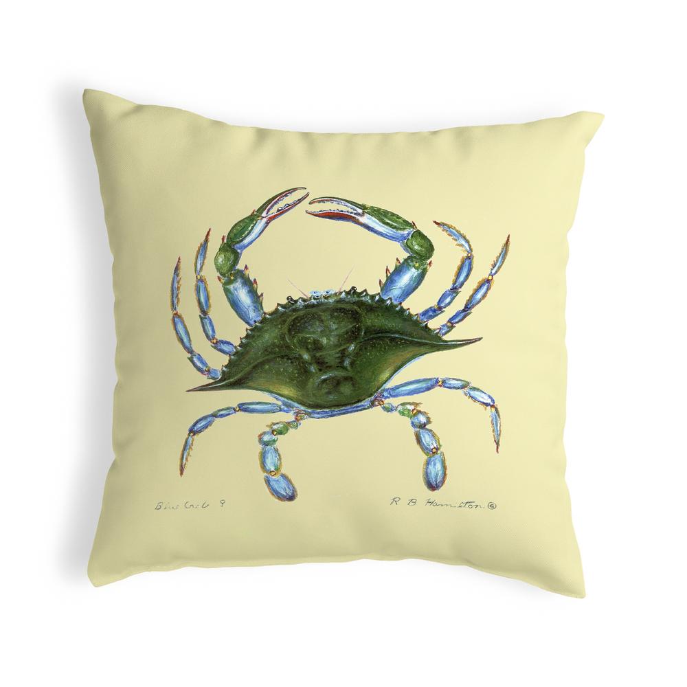 Blue Crab - Female No Cord Pillow 18x18. The main picture.