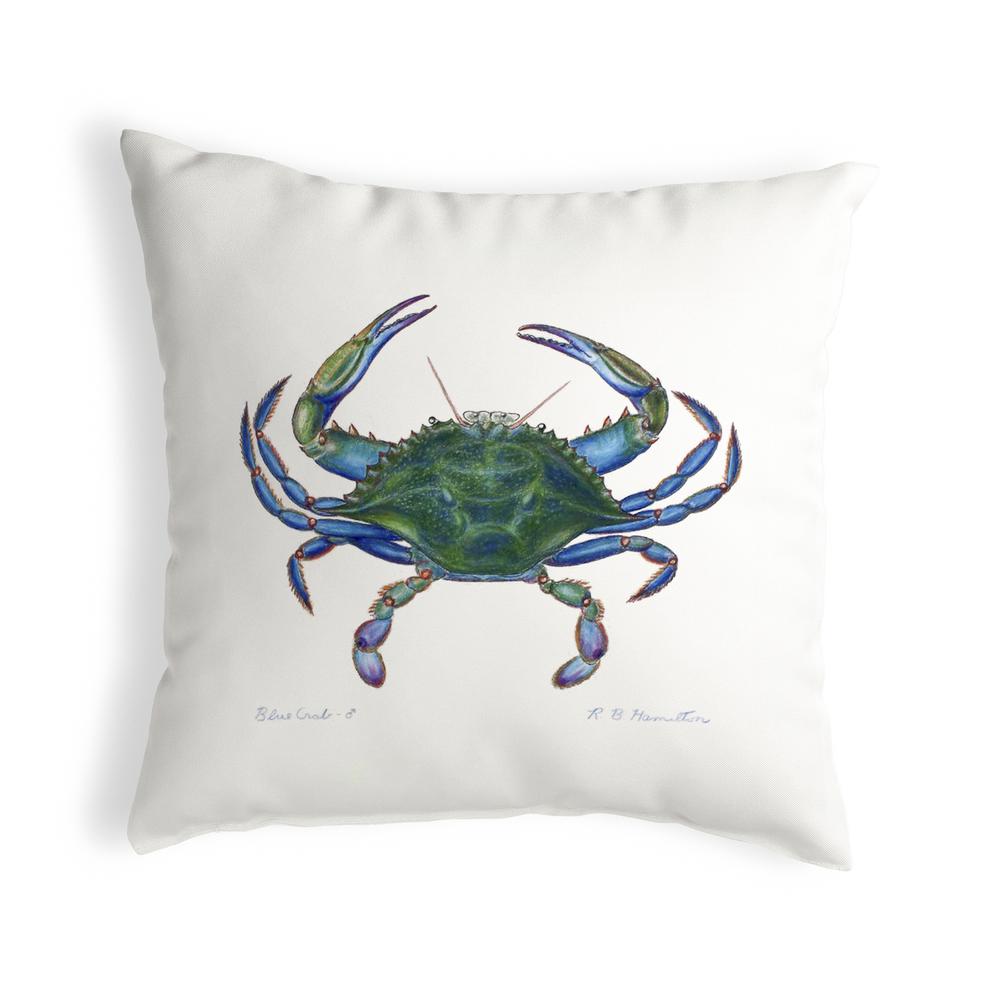 Blue Crab - Male No Cord Pillow 18x18. Picture 1