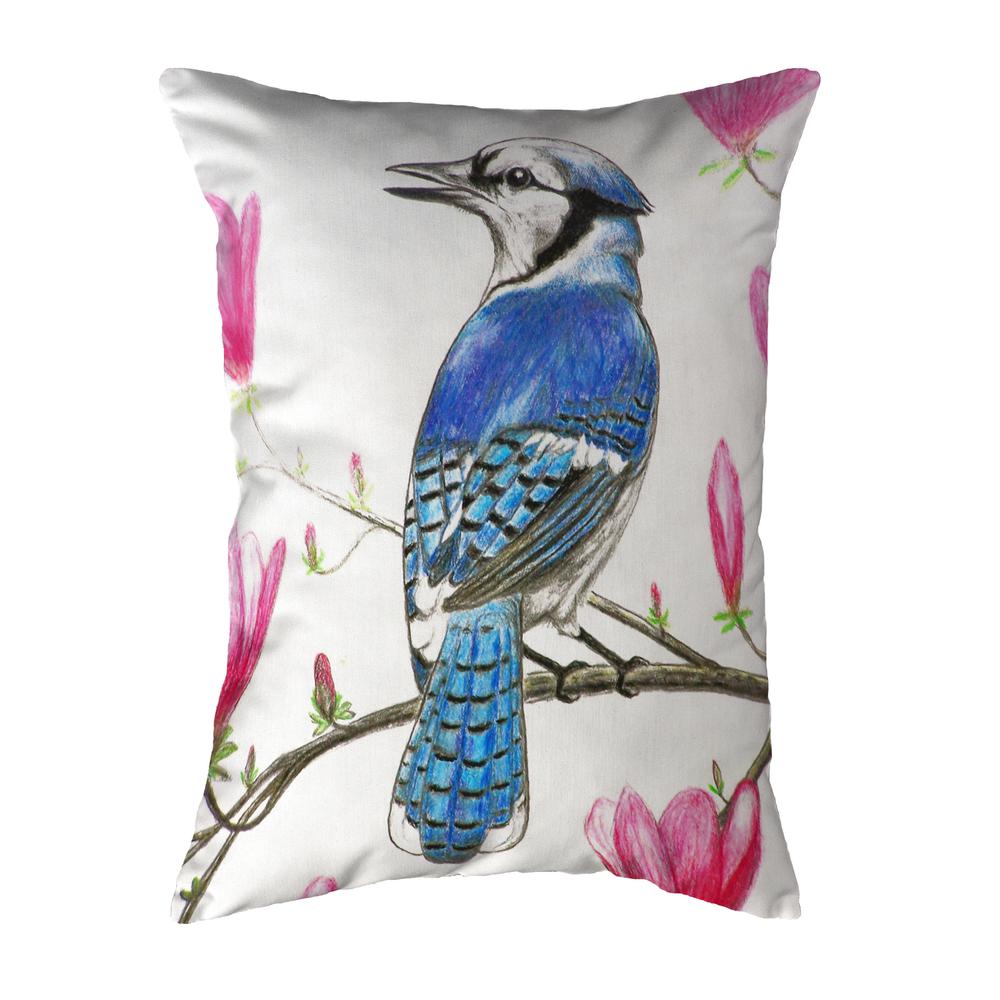 Blue Jay Large Noncorded Pillow. Picture 1